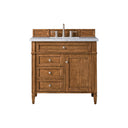 Saddle Brown / Carrara White - 3 Faucet Holes
