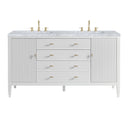 Bright White / Carrara White - 3 Faucet Holes