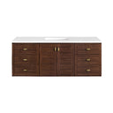 Mid-Century Walnut / White Zeus - 3 Faucet Holes