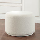 Renwil Audrina Indoor Boucle Ottoman - Off-White
