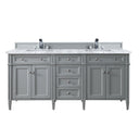 Urban Gray / Carrara White - 3 Faucet Holes