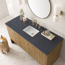 Light Natural Oak / Charcoal Soapstone - 3 Faucet Holes
