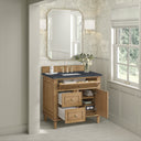 Light Natural Oak / Charcoal Soapstone - 3 Faucet Holes