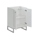 Glossy White / Brushed Nickel