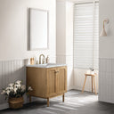 Light Natural Oak / Victorian Silver - 3 Faucet Holes