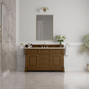 Honey Oak / Victorian Silver - 3 Faucet Holes