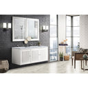 Glossy White / Carrara White - 3 Faucet Holes