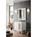 Glossy White / Victorian Silver - 3 Faucet Holes