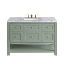 Smokey Celadon / Carrara White - 3 Faucet Holes
