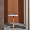 Renwil Amalya Indoor Aluminum Table - Antique Brass