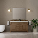 Pecan / Eternal Jasmine Pearl - 3 Faucet Holes