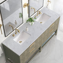 Pebble Oak / Carrara White - 3 Faucet Holes