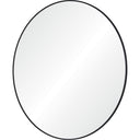 Renwil Cori 40" Tall Round Wall Mirror - Black