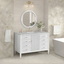 Bright White / Victorian Silver - 3 Faucet Holes