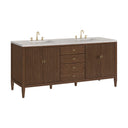 Mid-Century Walnut / Eternal Jasmine Pearl - 3 Faucet Holes