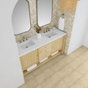 Sunwashed Oak / White Zeus - 3 Faucet Holes
