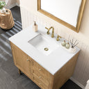 Light Natural Oak / White Zeus - 3 Faucet Holes