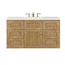 Light Natural Oak / White Zeus - 3 Faucet Holes