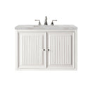 Glossy White / Victorian Silver - 3 Faucet Holes