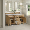 Light Natural Oak / Victorian Silver - 3 Faucet Holes