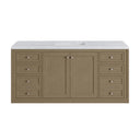 Walnut Whisper / Carrara White - 3 Faucet Holes