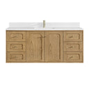 Light Natural Oak / White Zeus - 1 Faucet Hole