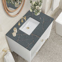 Bright White / Parisien Bleu - 3 Faucet Holes