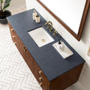 Mid-Century Walnut / Charcoal Soapstone - 3 Faucet Holes