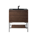 Mid-Century Walnut / Brushed Nickel / Charcoal Black - 1 Faucet Hole