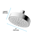 Toto L Series 1.75 GPM Single Spray 4" Modern Round Showerhead