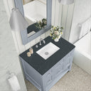 Serenity Blue / Charcoal Soapstone - 3 Faucet Holes