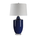 Everren Decimus 30.75" Height Table Lamp - Crackled Navy