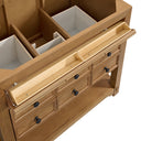Light Natural Oak / White Zeus - 3 Faucet Holes