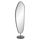 Renwil Arlon 70" Tall Irregular Mirror - Matte Black