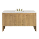 Light Natural Oak / Eternal Jasmine Pearl - 3 Faucet Holes