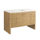 Light Natural Oak / White Zeus - 3 Faucet Holes
