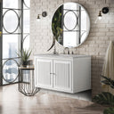 Glossy White / Victorian Silver - 3 Faucet Holes