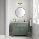 Smokey Celadon / Victorian Silver - 3 Faucet Holes