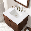 Mid-Century Walnut / White Zeus - 3 Faucet Holes