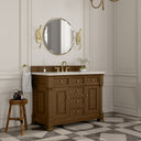 Honey Oak / Victorian Silver - 3 Faucet Holes