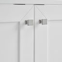 Glossy White / Brushed Nickel