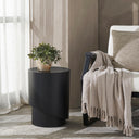 Renwil Domus Indoor Iron Sheet Indoor/Outdoor Side Table - Matte Black