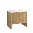 Light Natural Oak / White Zeus - 3 Faucet Holes