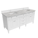 Bright White / Victorian Silver - 3 Faucet Holes