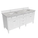 Bright White / Victorian Silver - 3 Faucet Holes
