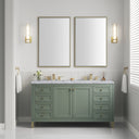 Smokey Celadon / Carrara White - 3 Faucet Holes