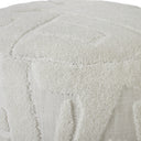 Renwil Trento Indoor Embroidered Stool - Ivory