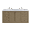 Walnut Whisper / Carrara White - 3 Faucet Holes