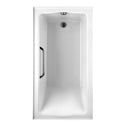 Toto Acrylic Soaker Clayton 6032T3 Cotton CP Grab Bar R Drain