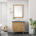Light Natural Oak / Parisien Bleu - 3 Faucet Holes